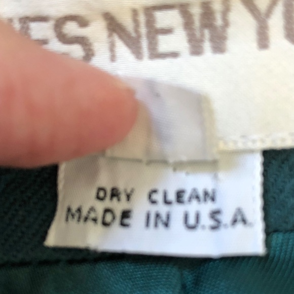 Jones New York Vintage 90s Green Wool Blazer Size 8 - Picture 7 of 13